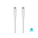 Monoprice Essentials USB Type-C to Type-C 3.1 Gen 2 Cable - 10Gbps, 5A, 30AWG, White, 1m (3.3ft)