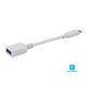 Monoprice Essentials USB Type-C to USB Type-A Female 3.1 Gen 1 Extension Cable - 5Gbps, 3A, 30AWG, White, 0.5ft