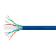 Monoprice Cat6A 1000ft Blue CMR Bulk Cable,Shielded (F/UTP), Solid, 23AWG, 650MHz, 10G, Pure Bare Copper, Spool in Box, Flame-Retardant, Entegrade Series Bulk Ethernet Cable