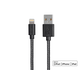 Monoprice Monofilament Braided Apple MFi Certified Lightning to USB Charge and Sync Cable, 1.5ft Black