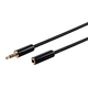 Monoprice Onyx Series Auxiliary 3.5mm Stereo Plug to 3.5mm Stereo Jack Cable (Gold Plated), 6ft