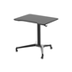Workstream by Monoprice Gas-Lift Height Adjustable Sit-Stand Mobile Rolling Laptop Computer Desk, Black