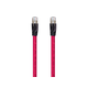 Monoprice Cat8 1ft Red Patch Cable, Double Shielded (S/FTP), 24AWG, 2GHz, 40G, Pure Bare Copper, Snagless RJ45, Entegrade Series Ethernet Cable