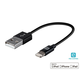 Monoprice Essentials Apple MFi Certified Lightning to USB Charge & Sync Cable, 6-inch Black