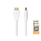 Monoprice 4K Certified Premium High Speed HDMI Cable 30ft - 18Gbps White