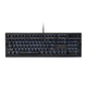 Workstream by Monoprice Brown Switch Full Size Mechanical Keyboard, Black, Backlit
