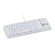 Workstream by Monoprice Brown Switch Tenkeyless Mechanical Keyboard, White, Backlit