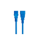 Monoprice Extension Cord - IEC 60320 C14 to IEC 60320 C13, 18AWG, 10A/1250W, 3-Prong, SJT, Blue, 3ft