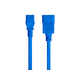Monoprice Power Cord - IEC 60320 C20 to IEC 60320 C13, 14AWG, 15A/1875W, 3-Prong, SJT, Blue, 3ft