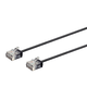 Monoprice Micro SlimRun Cat6 Ethernet Patch Cable - Stranded, 550MHz, UTP, Pure Bare Copper Wire, 32AWG, 0.5ft, Black
