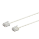 Monoprice Micro SlimRun Cat6 Ethernet Patch Cable - Stranded, 550MHz, UTP, Pure Bare Copper Wire, 32AWG, 1ft, White