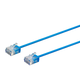 Monoprice Cat6 3ft Blue Patch Cable, UTP, 32AWG, 550MHz, Pure Bare Copper, Snagless RJ45, Micro SlimRun Series Ethernet Cable