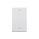 Monoprice 1-Gang Blank Wall Plate, White, 4.5"x2.75"x0.2", w/Screws (White Coated Screw Head)