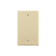 Monoprice 1-Gang Blank Wall Plate, Ivory, 4.5"x2.75"x0.2", w/Screws (Ivory Coated Screw Head)