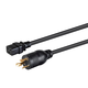 Monoprice Heavy Duty Power Cord - Locking NEMA L5-20P to IEC 60320 C19, 12AWG, 20A/2500W, 3-Prong, Black, 15ft