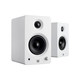 Monolith by Monoprice MM-3 Powered Multimedia Speakers with Bluetooth with aptX (Pair), White