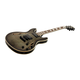 Indio by Monoprice Boardwalk Flamed Maple Semi Hollow Body Electric Guitar with Gig Bag, Charcoal