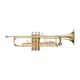 Stage Right Sonata by Monoprice Brass Bb Trumpet Outfit with Valve Oil, Music Stand, Trumpet Stand, and Case