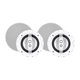 Sycamore by Monoprice Architectural Ceiling Speakers 8in 3-way Aluminum with Micro Ceramic Composite Mid and Tweeter (Pair)