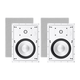 Sycamore by Monoprice Architectural In-Wall Speakers 8in 2-way Aluminum with Micro Ceramic Composite Tweeter (Pair)