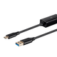 Monoprice USB Type-C to USB Type-A Data Link Cable, USB 3.0, 6ft, Black