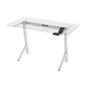 Workstream by Monoprice Single Motor Angled Electric Sit-Stand Desk Frame with Built-In Casters