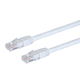 Monoprice Cat6 50ft White Outdoor Patch Cable, UTP, 24AWG, 550MHz, Pure Bare Copper, Molded Snagless RJ45, Zeroboot Series Ethernet Cable