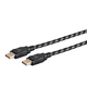 Monoprice Braided DisplayPort 1.4 Cable, 1.5ft, Gray