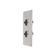 Stage Right by Monoprice 2-port 3-pin XLR Female Zinc Alloy Wall Plate