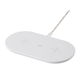Monoprice Qi Certified Dual Device Fast Wireless Charging Pad, 7.5W/10W Output, White