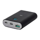 Monoprice Obsidian Speed Plus Power Bank USB Charger, 10,050mAh, 2-Port Up to 18W PD (3A) Output for iPhone, Android, and Galaxy Devices, Power Delivery Input/Output, Rapid Charging USB-A/USB-C Output