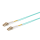 Monoprice OM3 Fiber Optic Cable - LC/LC, 50/125 Type, Multi-Mode, Duplex, 10GB, Aqua, 3m