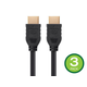 Monoprice 4K No Logo High Speed HDMI Cable 5ft - CL2 In Wall Rated 18 Gbps Black - 3 Pack