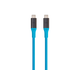 Monoprice AtlasFlex Series Durable USB 3.2 Gen 2 Type-C Data & Power Kevlar Reinforced Nylon-Braid Cable, 5A/100W, 1m, Blue