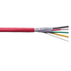 Syston 16/4 Solid Overall Shielded Fire Alarm Cable (UL)/FPLP/CL3P/FT6 Red 1000ft Reel in Box