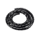 Monoprice Spiral Wrapping Bands - 15mm x 1.5m, Black, 3-Pack