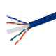 Monoprice Cat6 1000ft Blue CMR UL Bulk Cable, Solid, UTP, 23AWG, 550MHz, Pure Bare Copper, Reelex II Pull Box, No Logo, Bulk Ethernet Cable