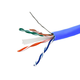 Monoprice Cat6A Ethernet Bulk Cable - Solid, 550MHz, F/UTP, CMR, Riser Rated, Pure Bare Copper Wire, 10G, 23AWG, 500ft, Blue (UL) (TAA)