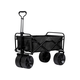 Pure Outdoor by Monoprice Heavy Duty All Terrain Collapsible Outdoor Wagon, Black