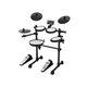 Stage Right by Monoprice 5-piece Electronic Drum Kit with Mesh Heads and 8in Double Trigger Snare