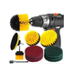 12 Pcs Drill Brush Attachment Set for Cleaning - Power Scrubber Drill Brush Pad Sponge Kit with Extend Attachment