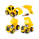New Build Me Set of 3 Take Apart Construction Truck Toys, Dump Truck, Cement Truck, Build It Yourself Vehicles STEM