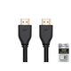 Monoprice 8K Certified Ultra High Speed HDMI Cable - HDMI 2.1, 8K@60Hz, 48Gbps, CL2 In-Wall Rated, 28AWG, 10ft, Black