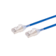 Monoprice Cat6A 5ft Blue Component Level Patch Cable,  Double Shielded (S/FTP), 30AWG, 10G, CM Pure Bare Copper, Snagless RJ45, SlimRun Series Ethernet Cable