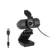 Monoprice 2MP 1080p Full HD USB Webcam Online Web Meeting Camera with Privacy Lens Cover