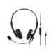 Monoprice WFH 3.5mm + USB Wired Headphone with Mic Back to Basics Web Meeting Headset