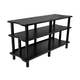 Monolith by Monoprice Double-Wide 3-Tier AV Stand, Black