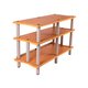Monolith by Monoprice Double-Wide 3-Tier AV Stand, Maple