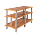 Monolith by Monoprice Double-Wide XL 3-Tier AV Stand, Maple