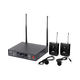 Stage Right by Monoprice 200-Channel UHF Dual Lavalier Wireless Microphones System